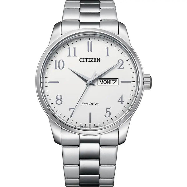 Citizen Eco Drive White Dial Bracelet 42mm Watch BM8550-81A