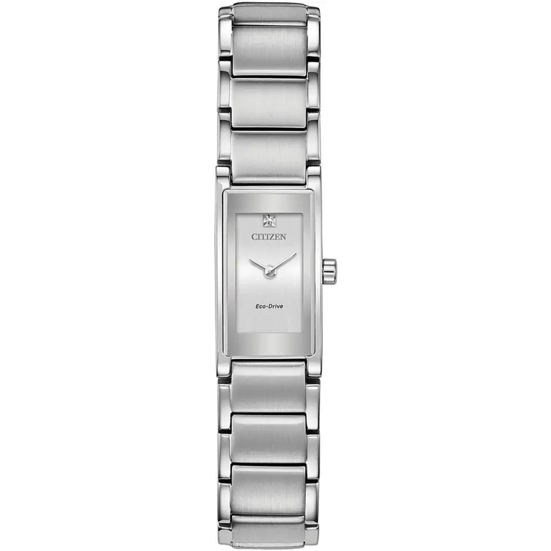 Citizen Axiom Eco Drive Silver Steel 29mm Ladies Watch EG7050-54A