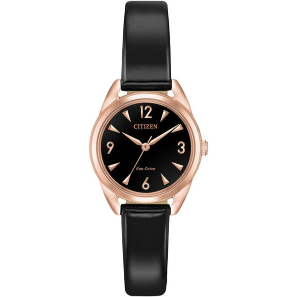 Citizen Mini Eco Drive Leather Strap 27mm Ladies Watch EM0688-01E