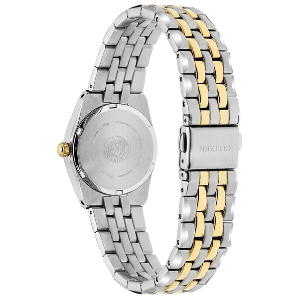 Citizen Corso Eco Drive Two Tone Steel Blue Dial 28mm Watch EW2294-53L
