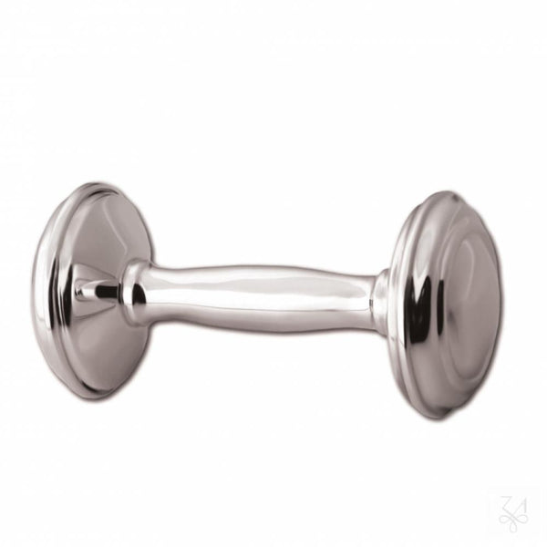 Sterling Silver Baby Rattle Dumbell