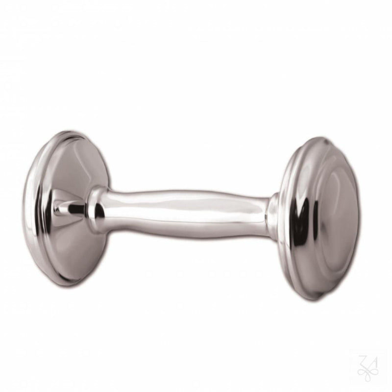 Sterling Silver Baby Rattle Dumbell