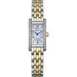Citizen Petite Palidoro Eco-Drive Two Tone Steel Mother of Pearl Dial 28x14mm Ladies Crystal Watch EG7114-53D