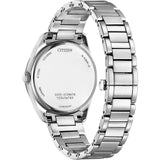 Citizen Arezzo Eco Drive Silver Steel White Dial 35mm Ladies Watch EM0970-53A