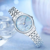 Citizen Silhouette Eco-Drive Silver Steel Mother of Pearl Dial 29mm Watch EM1010-51D