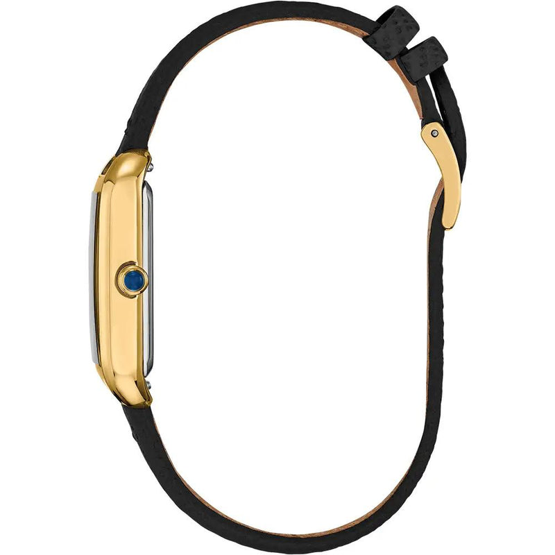 Citizen Classic Eco-Drive Gold Tone Steel Black Dial 35x24mm Ladies Watch EM1192-01E