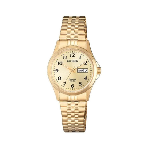 Citizen Quartz Gold Stainless Steel 26mm Ladies Watch EQ2202-91P