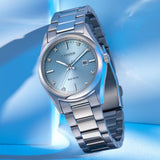 Citizen Eco-Drive Silver Steel Blue Dial 33mm Watch EW2700-54L