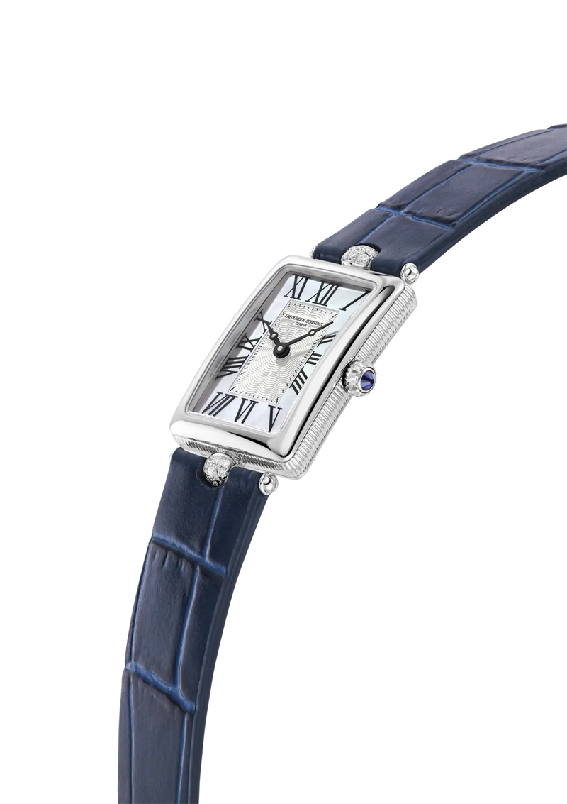 Frederique Constant Art Deco Carree Diamond Rectangular Ladies Watch FC-200MPW2AC2D6