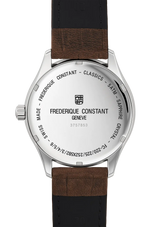 Frederique Constant Classics Silver Dial Brown Leather Watch FC-220SS5B6