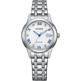Citizen Silhouette Eco-Drive Silver Steel Crystal 29mm Ladies Watch FE1240-81A