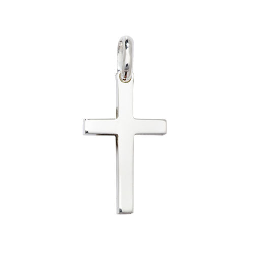 Sterling Silver Plain Cross Necklace