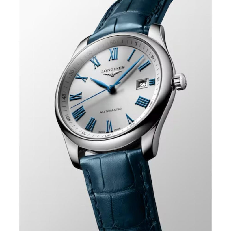 Longines Master Collection Automatic Blue Leather Silver Dial 40mm Watch L27934792