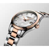 Longines Conquest Classic Quartz Two Tone Steel White Mother of Pearl Dial 34mm Watch L23863877