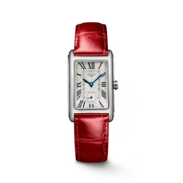 Longines DolceVita Quartz 23.30mm x 37mm Red Leather Ladies Watch L55124715