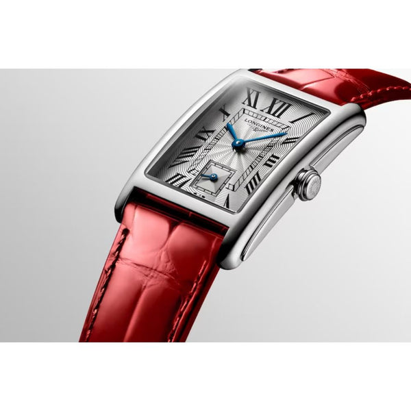 Longines DolceVita Quartz 23.30mm x 37mm Red Leather Ladies Watch L55124715