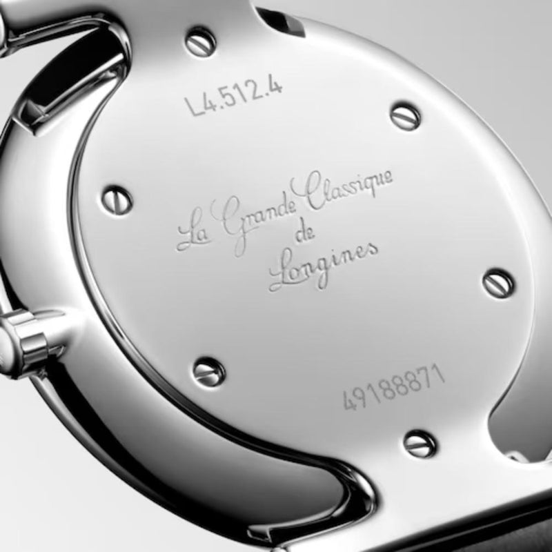 La Grande Classique de Longines Quartz White Dial Black Leather 29mm Watch L45124112
