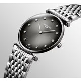 Longines La Grande Classique Quartz Silver Steel 29mm Diamond Ladies Watch L45124776