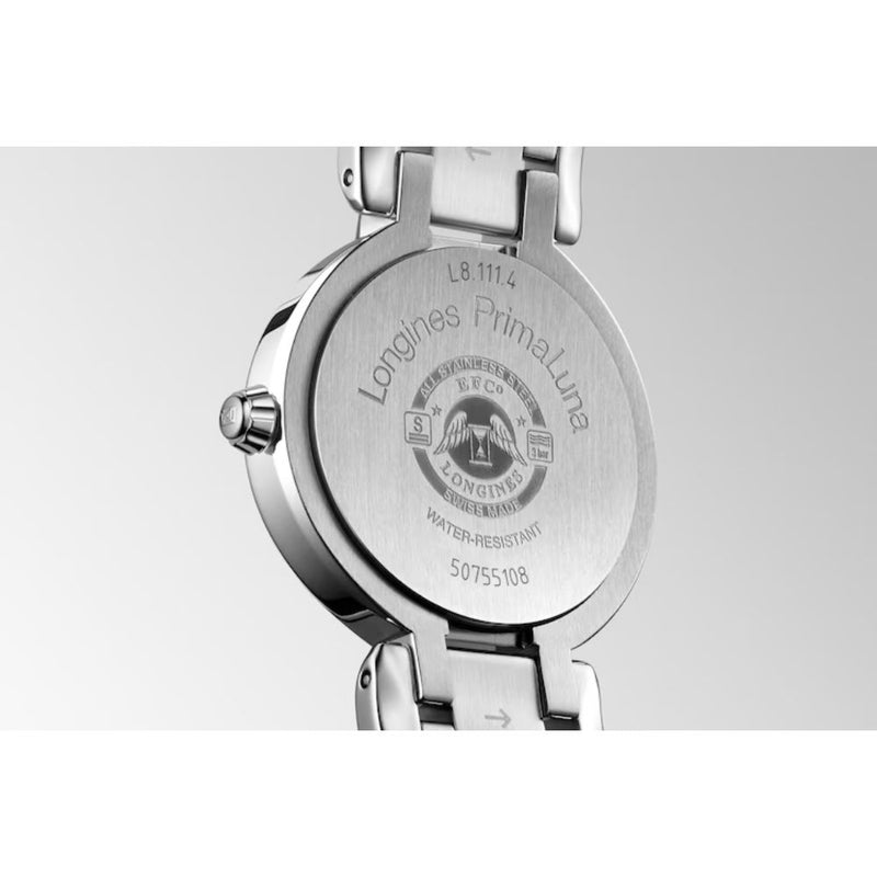 Longines PrimaLuna Automatic Stainless Steel 26.5mm Ladies Watch L81114716