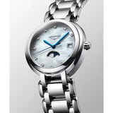 Longines PrimaLuna Moonphase Quartz White Mother of Pearl Dial 34mm Diamond Watch L81164876