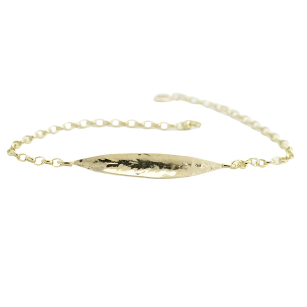 Martina Hamilton Leaf 9ct Gold Bracelet