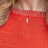 Martina Hamilton Leaf and Pearl 9ct Gold Necklace