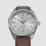 Tissot PRC 100 Solar Brown Leather Strap 39mm Watch T1514221603100
