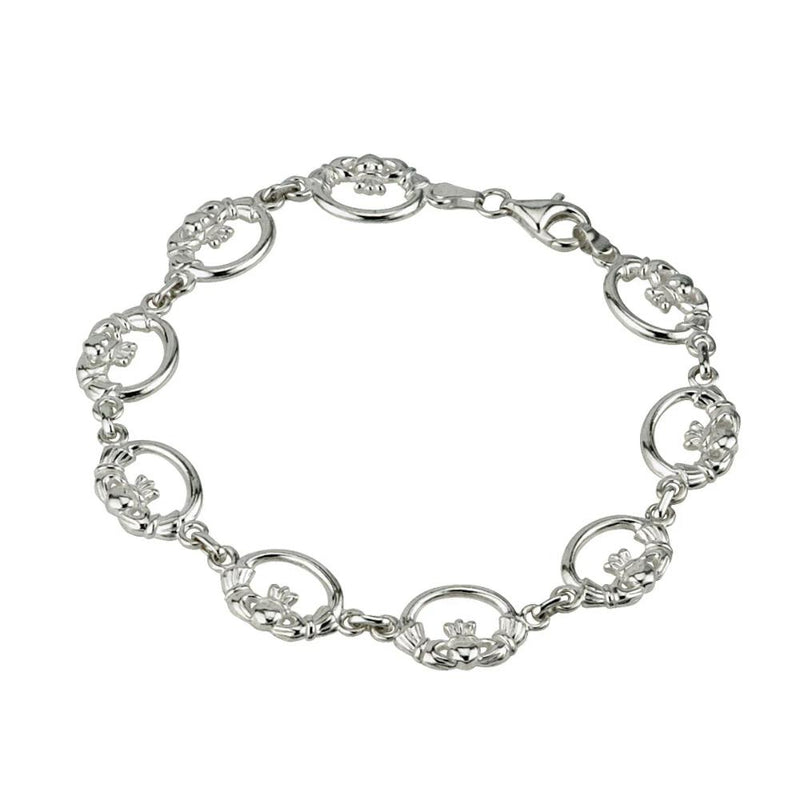 Sterling Silver Claddage Link Bracelet
