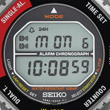 Seiko Quartz Silver Steel 37mm Digital Watch SMGG19P1