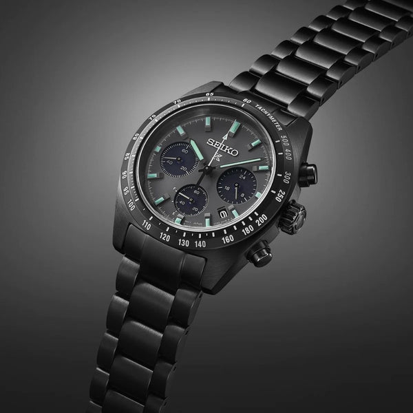 Seiko Prospex Black Series ‘Night Speedtimer’ Solar Chronograph 39mm Watch SSC917P1