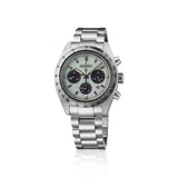 Seiko Prospex Speedtimer Solar Silver Steel Mint Green 39mm Watch SSC965P1