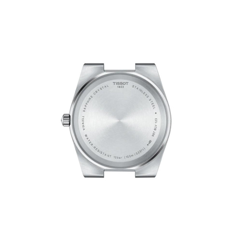 Tissot PRX Quartz Blue Dial Blut Leather Strap 40mm Steel Watch T1374101604100