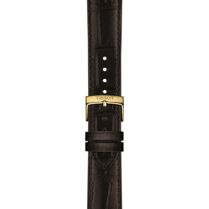 Tissot Classic Dream Automatic Gold PVD Steel Leather Strap 40mm Watch T1584073626100