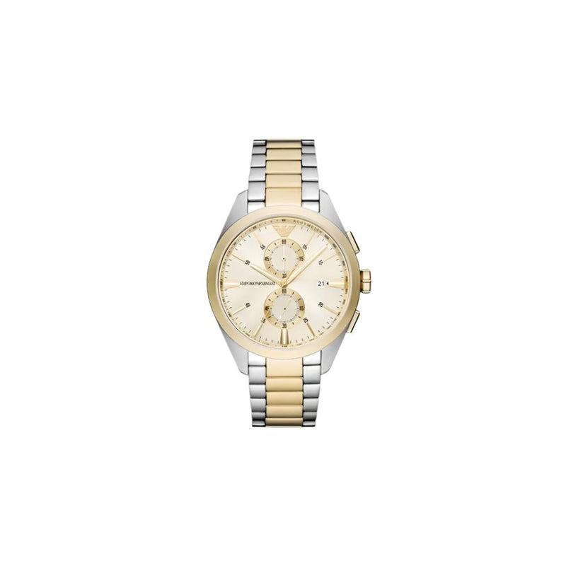 Emporio Armani Quartz Two Tone Steel 43mm Watch AR11605