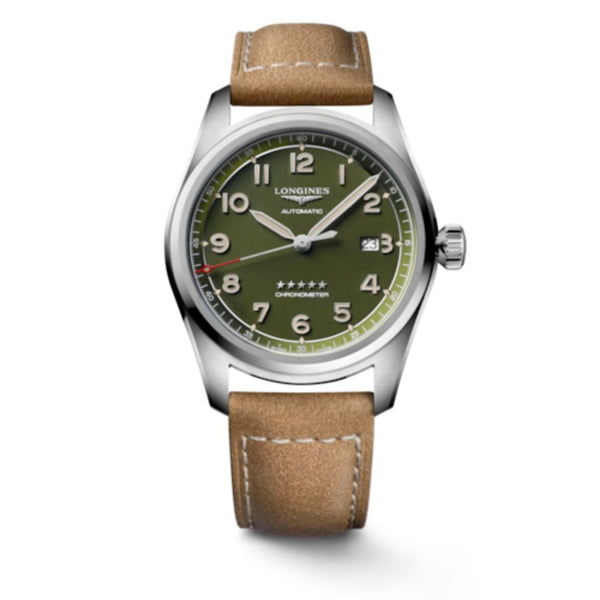 Longines Spirit Automatic Green Dial Chronometer 42mm Mens Watch L38114032