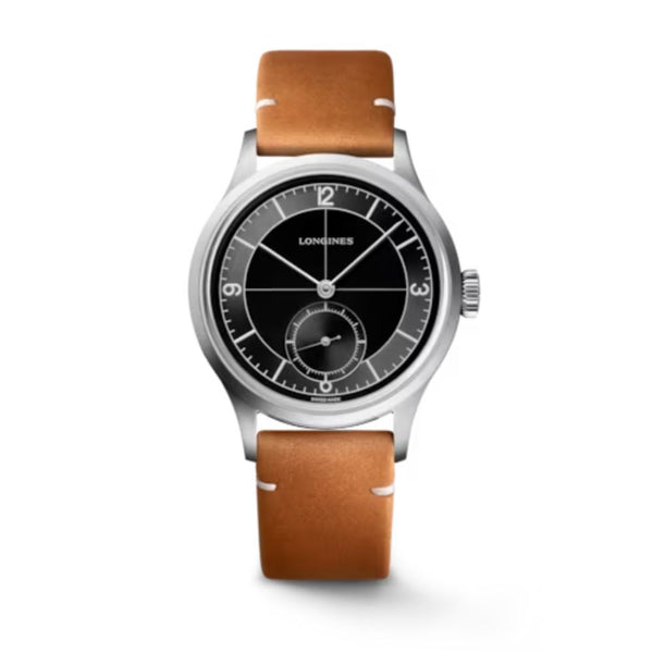 Longines Heritage Classic Automatic Brown Leather Strap 38.5mm Mens Watch L28284532