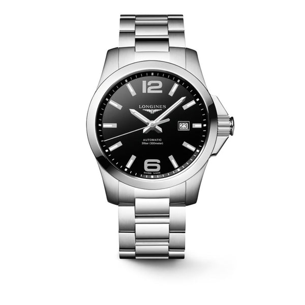 Longines Conquest Automatic Black Dial Steel 43mm Mens Watch L37784586