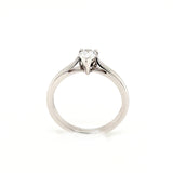 Platinum Pear Diamond Solitaire 0.40ct Diamond Engagement Ring