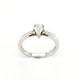 Platinum Pear Diamond Solitaire 0.40ct Diamond Engagement Ring