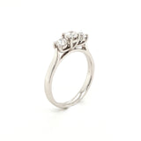 Platinum Three Stone 0.54ct Diamond Ring
