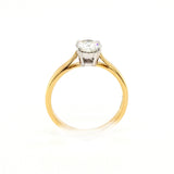 18ct Gold 0.84ct Diamond Solitaire Engagement Ring