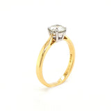 18ct Gold 0.84ct Diamond Solitaire Engagement Ring