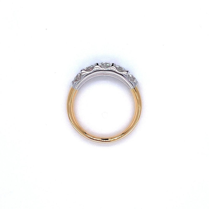 18ct Gold Five Stone Diamond Ring