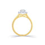 18ct Gold Round Cluster 0.81ct Diamond Engagement Ring