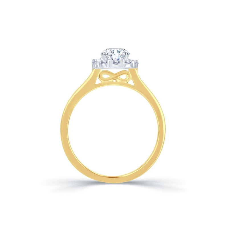 18ct Gold Round Cluster Diamond Ring