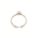 18ct White Gold 0.22ct Diamond Solitaire Engagement Ring