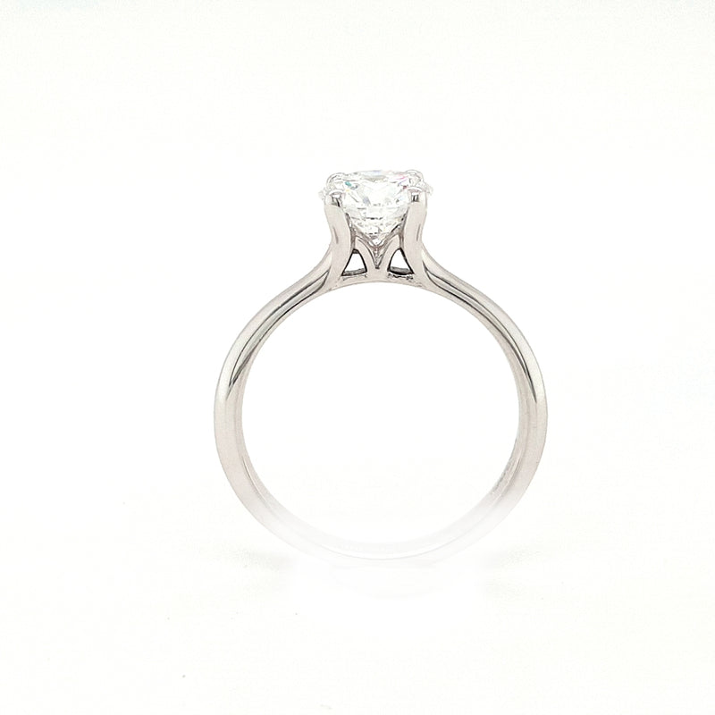 18ct White Gold 1.03ct Round Brilliant Solitaire Engagement Ring