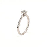 18ct White Gold 0.53ct Diamond Solitaire Engagement Ring