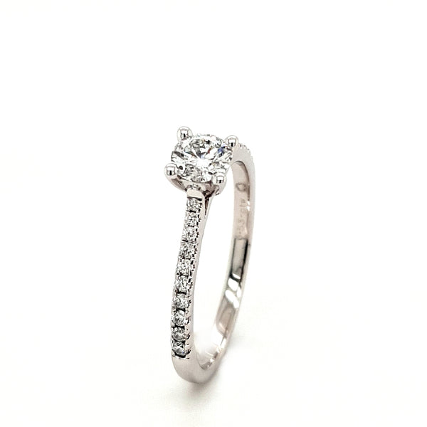 18ct White Gold 0.53ct Diamond Solitaire Engagement Ring
