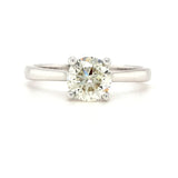 18ct White Gold 1.0ct Diamond Solitaire Engagement Ring